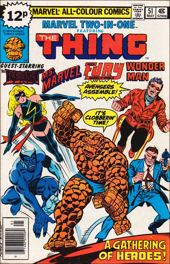 Marvel Two-in-One (1974) issue 51-B UK Price Cover