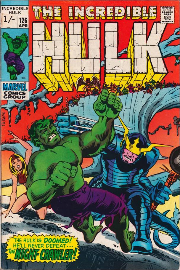Incredible Hulk (1968) issue 126-B UK Price Cover