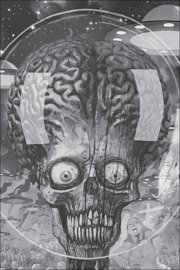 Mars Attacks Red Sonja issue 2-G Arthur Suydam 1:15 Black & White Virgin Cover