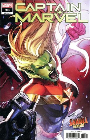 Captain Marvel (2019) issue 38-C Stephen Segovia Skrull Cover