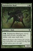 Magic the Gathering: Innistrad (Base Set) card 175 Darkthicket Wolf