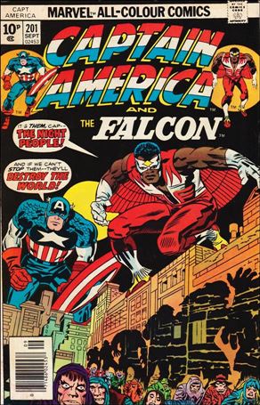 Captain America (1968) issue 201-B UK Price Cover