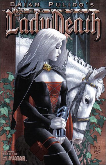 Brian Pulido's Medieval Lady Death issue 1-F Portrait Cover