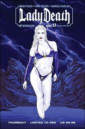 Lady Death (2010) issue 17-F San Diego Comic-Con Thursday Cover 1/350
