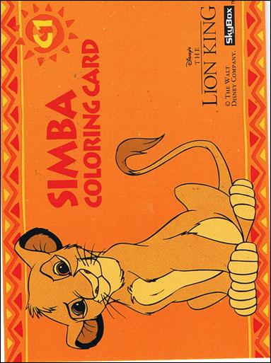 Lion King: Series 1 (Coloring Subset) card C1 Simba Coloring Card