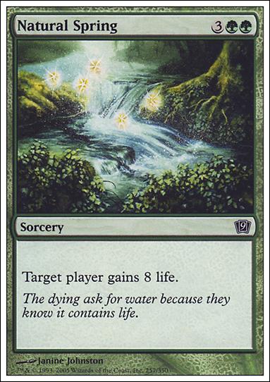 Magic the Gathering: 9th Edition (Base Set) card 257 Natural Spring