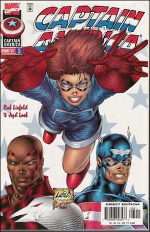 Captain America (1996) issue 5-B White Background Cover