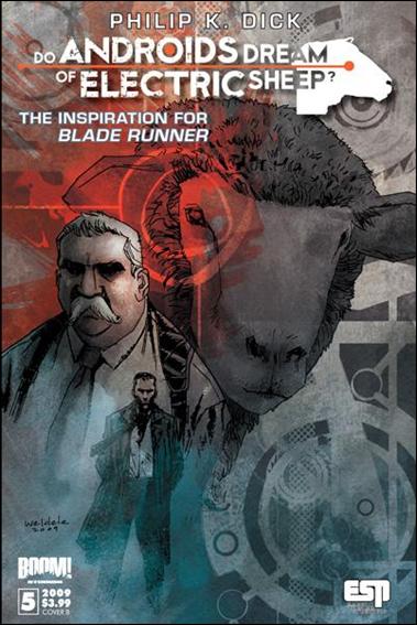 Do Androids Dream of Electric Sheep? issue 5-B Brett Weldele Cover