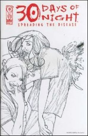 30 Days of Night: Spreading the Disease issue 3-C Alex Sanchez Sketch Cover