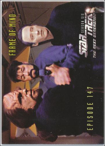 Star Trek: The Next Generation - The Episode Collection Season Six (Base Set) card 599 Frame of Mind, Episode 147B