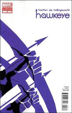 Hawkeye (2012) issue 3-B Purple Logo Cover (2nd Printing)