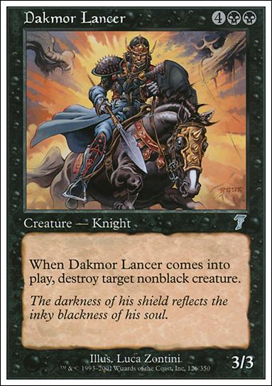 Magic the Gathering: 7th Edition (Base Set) card 126 Dakmor Lancer