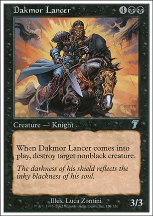 Magic the Gathering: 7th Edition (Base Set) card 126 Dakmor Lancer