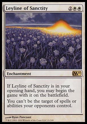 Magic the Gathering: 2011 Core Set (Base Set) card 21 Leyline of Sanctity