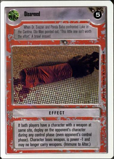 Star Wars: Premiere Unlimited (Base Set) card 209 Disarmed