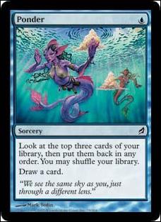 Magic the Gathering: Lorwyn (Base Set) card 79 Ponder