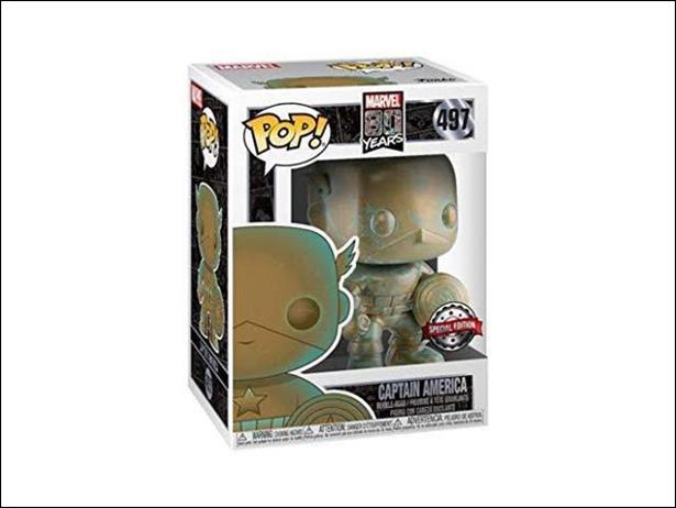 POP! Marvel figure 497 (Patina) Captain America