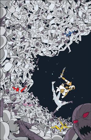 Mighty Morphin Power Rangers issue 9-E  Daniele Di Villain Cover