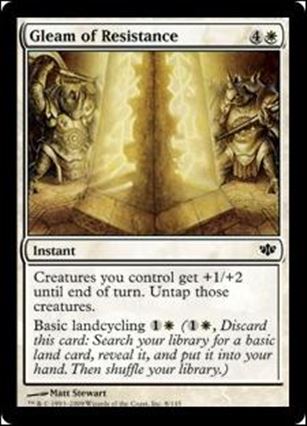 Magic the Gathering: Conflux (Base Set) card 8 Gleam of Resistance
