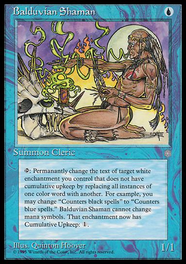 Magic the Gathering: Ice Age (Base Set) card 59 Balduvian Shaman