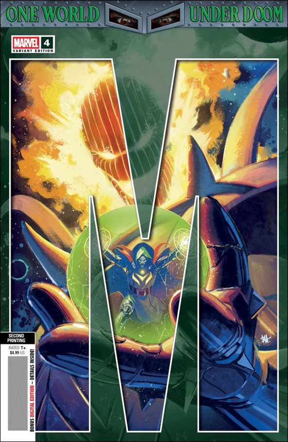 One World Under Doom issue 4-I Ben Harvey Connecting Cover (Second Printing)