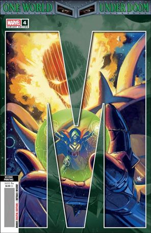One World Under Doom issue 4-I Ben Harvey Connecting Cover (Second Printing)