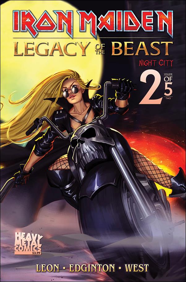 Iron Maiden Legacy of the Beast: Night City issue 2-B Navigator Games Cover