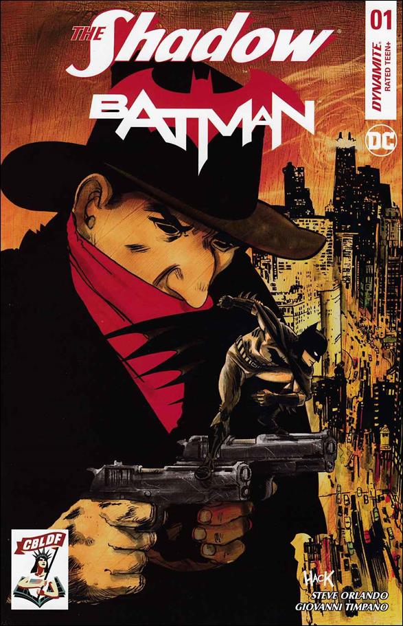 Shadow / Batman issue 1-Q Robert Hack CBLDF Cover