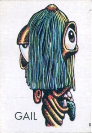 Ugly Stickers (1965) (Base Set) card 6-B Gail