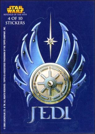 Star Wars: Revenge of the Sith (Sticker Subset) card 4 Jedi