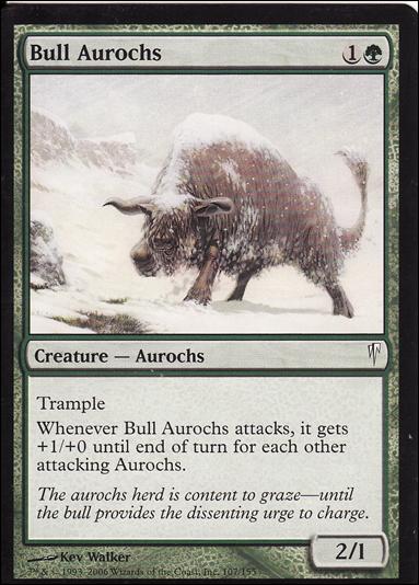 Magic the Gathering: Coldsnap (Base Set) card 107 Bull Aurochs
