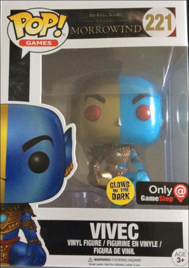 POP! Games figure 221-B Vivec GITD GameStop Exclusive 