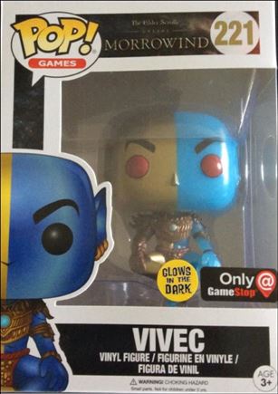 POP! Games figure 221-B Vivec GITD GameStop Exclusive 