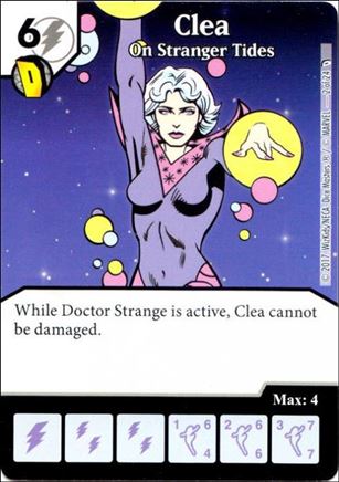 Marvel Dice Masters Defenders card 2 Clea: On Stranger Tides