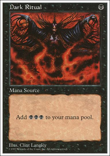 Magic the Gathering: 5th Edition (Base Set) card 153 Dark Ritual