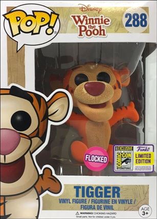 POP! Disney figure 288 Tigger (Flocked) SDCC 2017