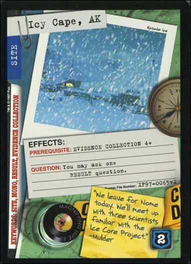 X-Files: The Truth Is Out There (Base Set) card XF97-0065v2 Icy Cape, AK