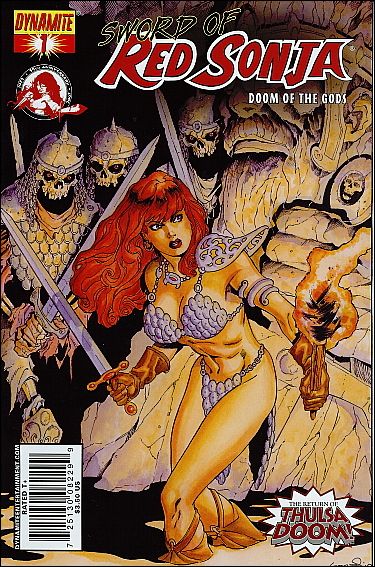 Sword of Red Sonja: Doom of the Gods issue 1 Aaron Lopresti 1:4 Cover