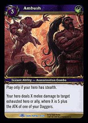 World of Warcraft: Through the Dark Portal (Base Set) card 79 Ambush