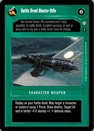 Star Wars: Coruscant Limited (Base Set) card 90 Battle Droid Blaster Rifle