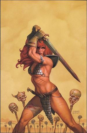 Invincible Red Sonja issue 5-P Joseph Michael Linsner Virgin Cover