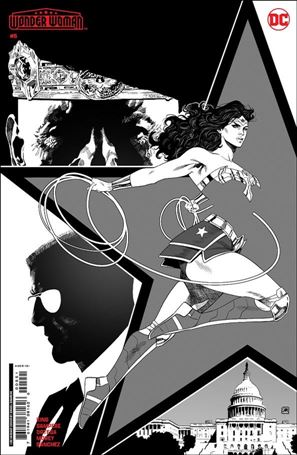 Wonder Woman (2023) issue 5-E Daniel Sampere 1:50 B&W Cardstock Cover