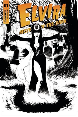 Elvira, Mistress of the Dark (2018) issue 1-G Craig Cermak 1:10 Black and White Cover