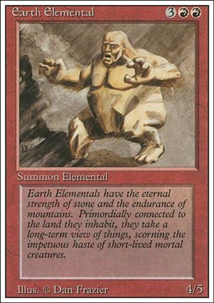 Magic the Gathering: Revised (Base Set) card 146 Earth Elemental