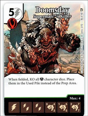 DC Comics Dice Masters World's Finest card 86 Doomsday: Superman's Killer