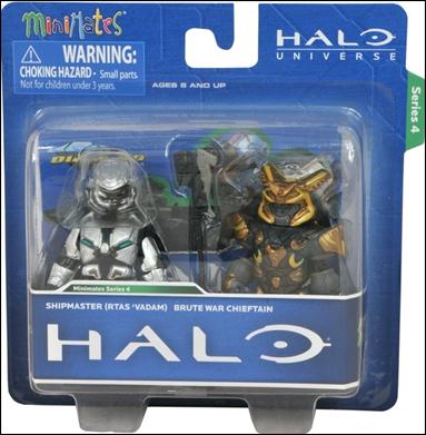 Halo Minimates figure 15 Shipmaster (Rtas 'Vadam) and Brute War Chieftain