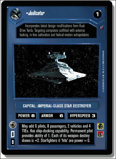 Star Wars: Death Star II Limited (Base Set) card 65 Judicator