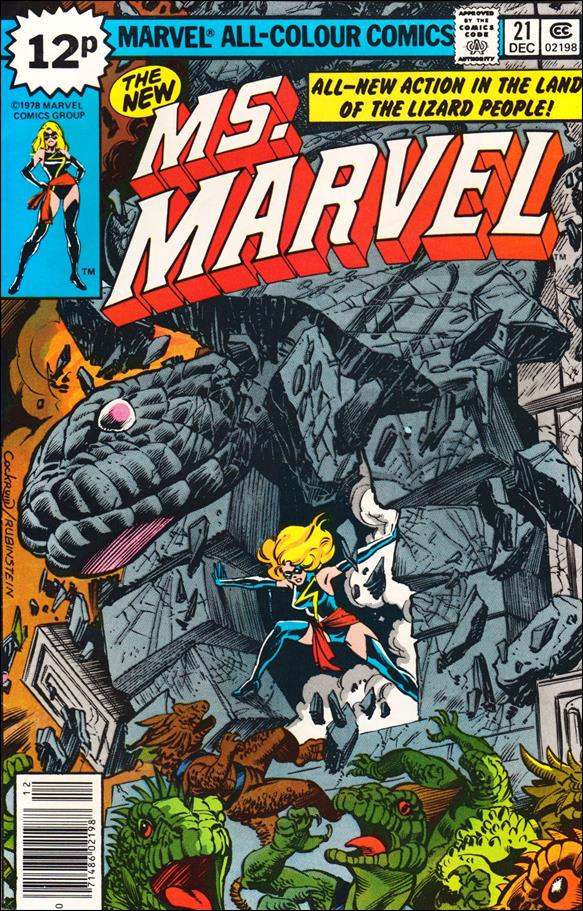 Ms. Marvel (1977) issue 21-B UK Price Cover