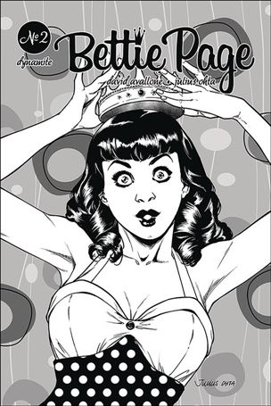 Bettie Page (2018) issue 2-I Julius Ohta 1:40 Black & White Cover