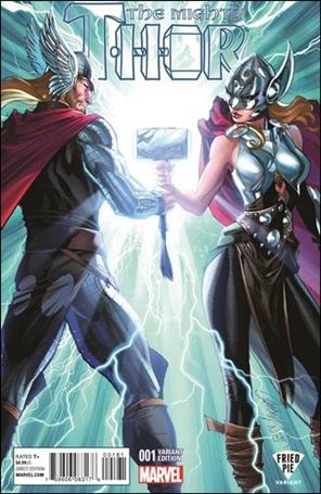 Mighty Thor (2016) issue 1-I Unbagged J. Scott Campbell Fried Pie Cover